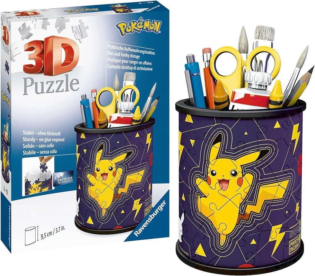 Ravensburger Pokemon 3D Jigsaw Puzzle Ball for Kids Age 6 Years Up - 72 Pieces/54 Pieces/Pencil Pot 54 Pieces