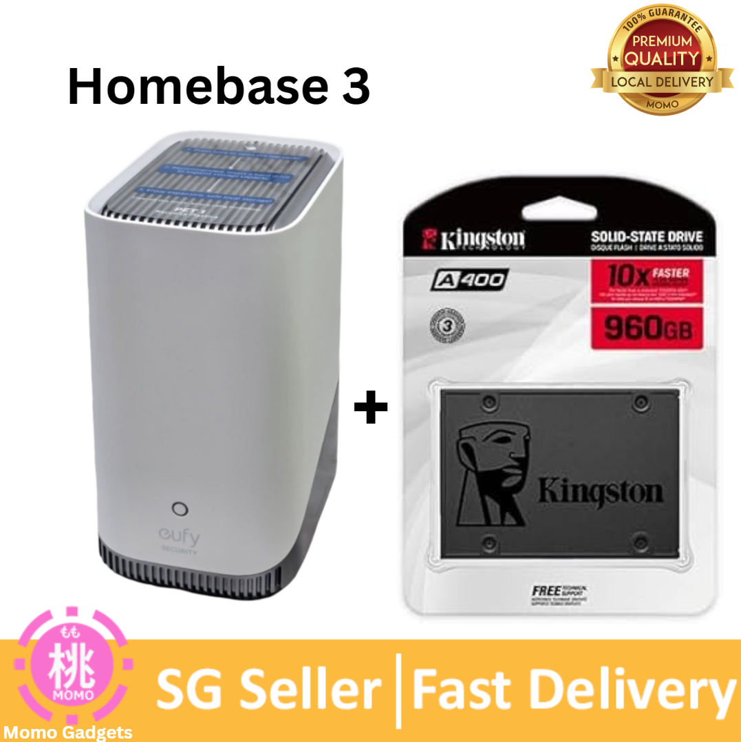 eufy Security EufyCam Homebase 2 / HomeBase 3,eufy Edge Security Center, Local Expandable Storage up to 16TB, eufy Security Product Compatibility, Advanced Encryption, No Monthly Fee