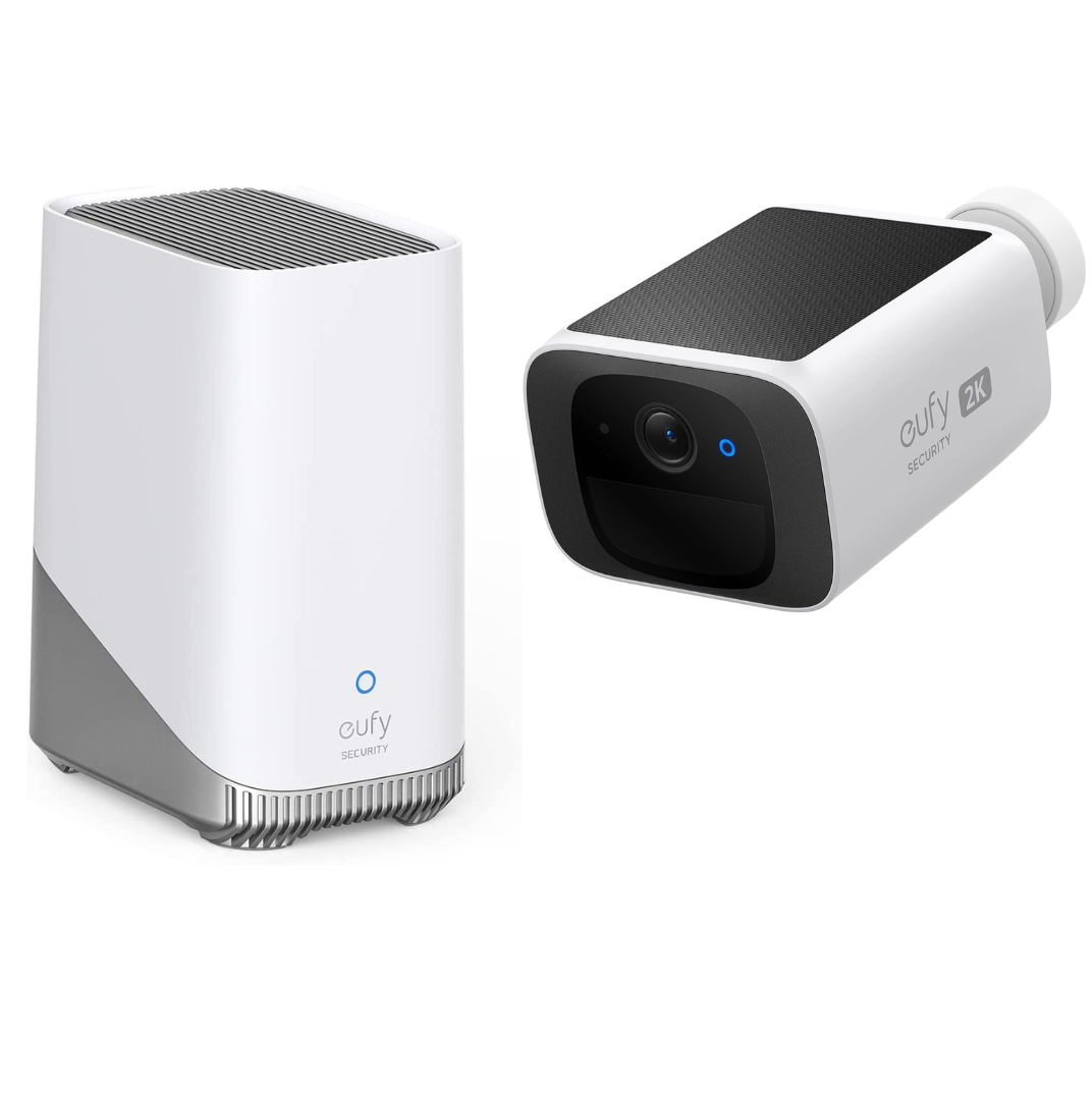 eufy Security SoloCam S220 / S230 , Solar Security Camera, Wireless Outdoor Camera, Continuous Power, 2K Resolution, Wireless, 2.4 GHz Wi-Fi, No Monthly Fee
