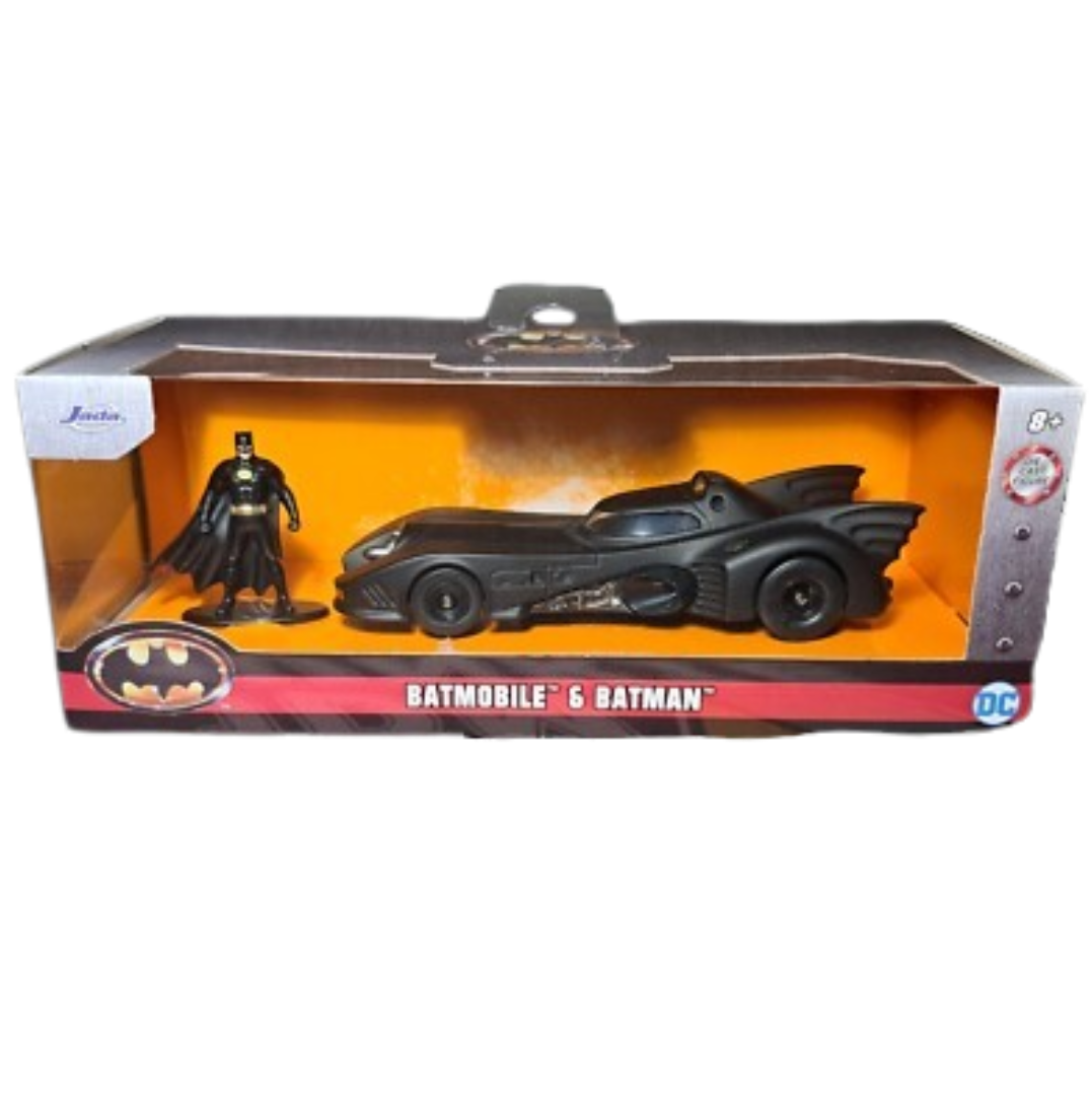 Jada Toys Batman1989 Batmobile With 2.75" Batman Metals Diecast Vehicle With Figure