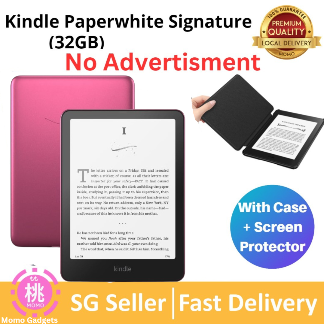 Kindle Paperwhite Signature Edition (32 GB) NOADS–With a 6.8" display, wireless charging, and auto-adjusting front light
