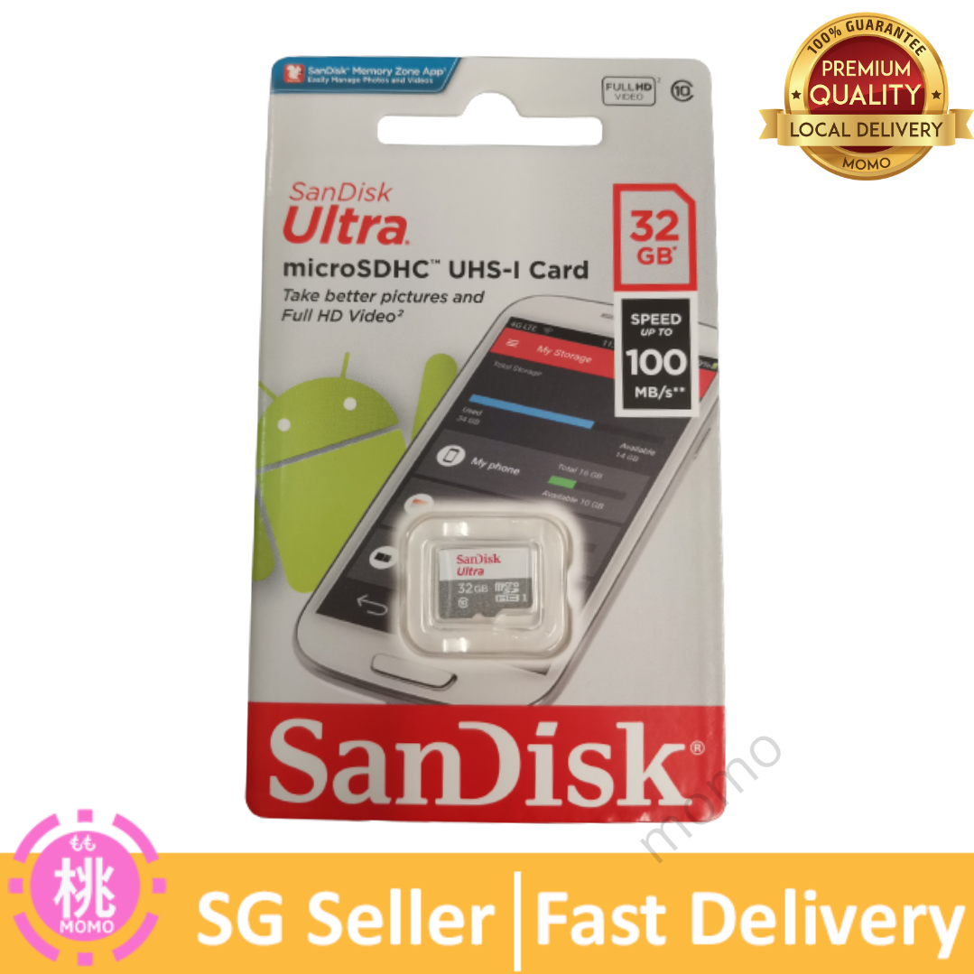 San Disks Ultra 64GB / 128GB / 256GB MicroSDXC UHS-I Card ( colour may varies )