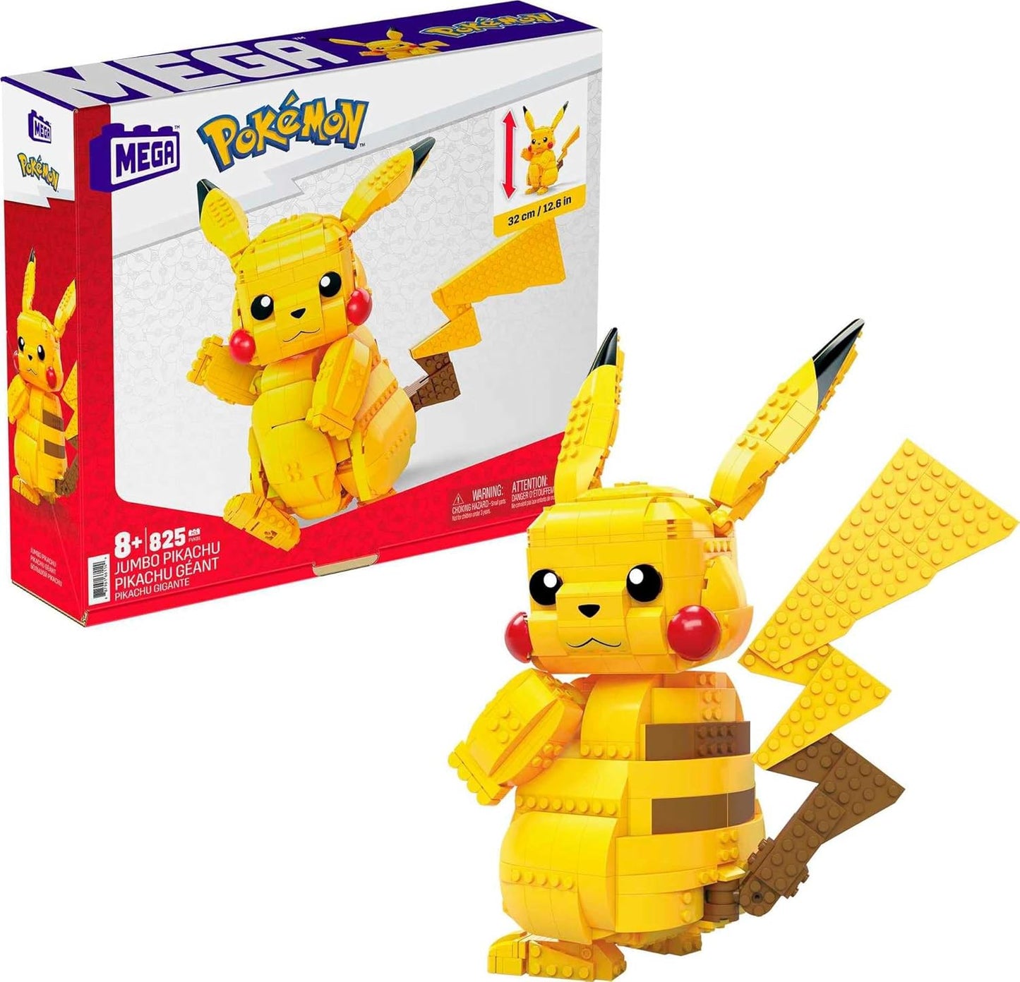 Mega Pokemon Building Toys Set Build & Show Pikachu with 205 Pieces/806 Pieces / Squitle 199 Piece