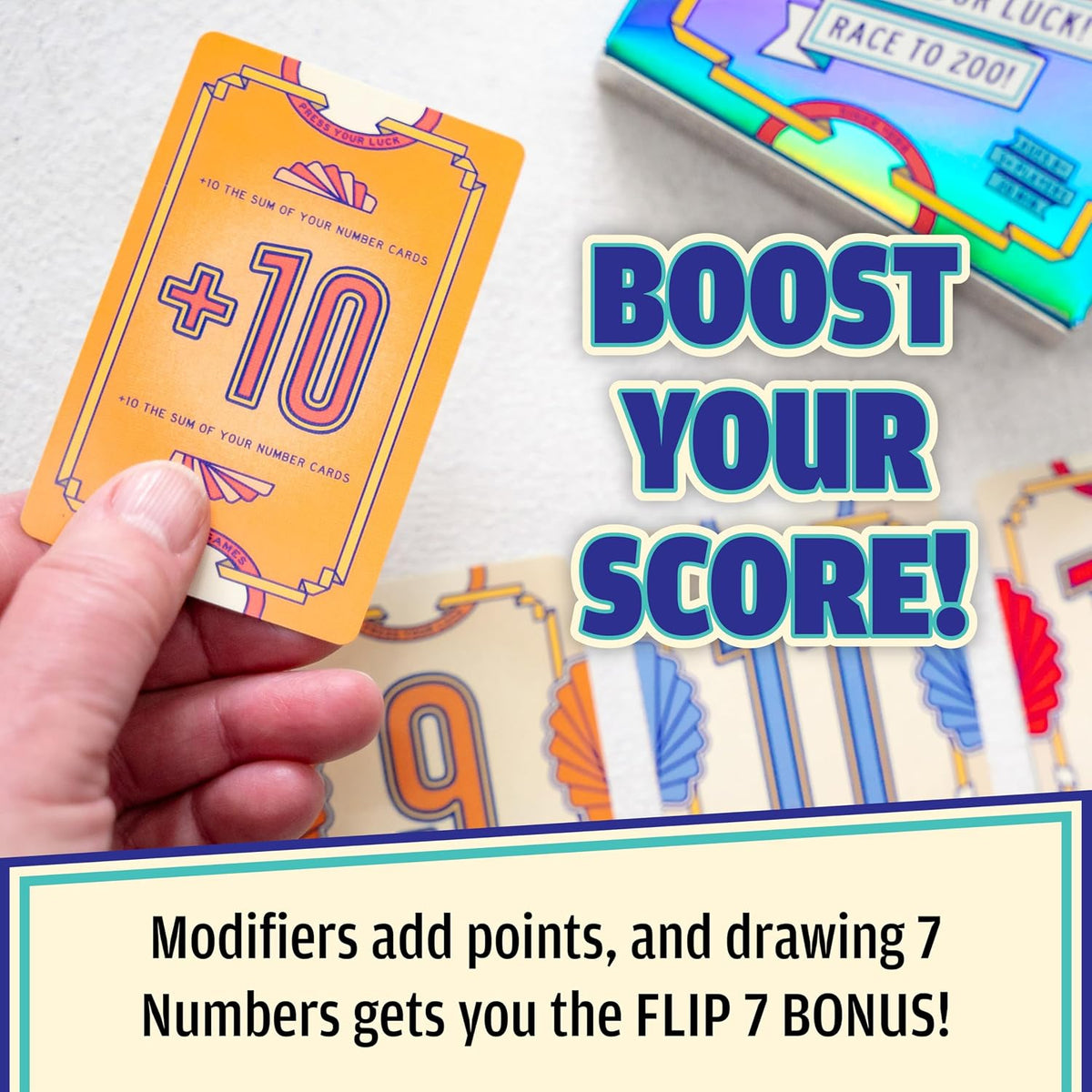 Flip 7, The Ultimate Blend of Press Your Luck and Strategy, Fast-Paced Addictive Card Game