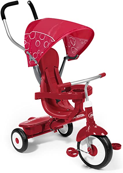 Radio Flyer 4 in 1 baby tricycle for toddler kid children walker