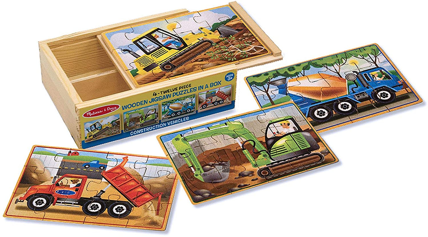 Melissa and Doug Wooden Jigsaw Puzzles in a Box