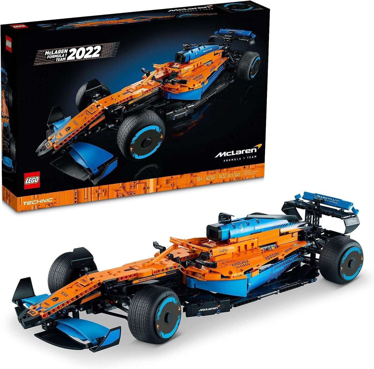 LEGO Speed Champions McLaren Senna 75892 / 42141 Technic McLaren Formula 1 2022 Replica Race Car Model Building Kit