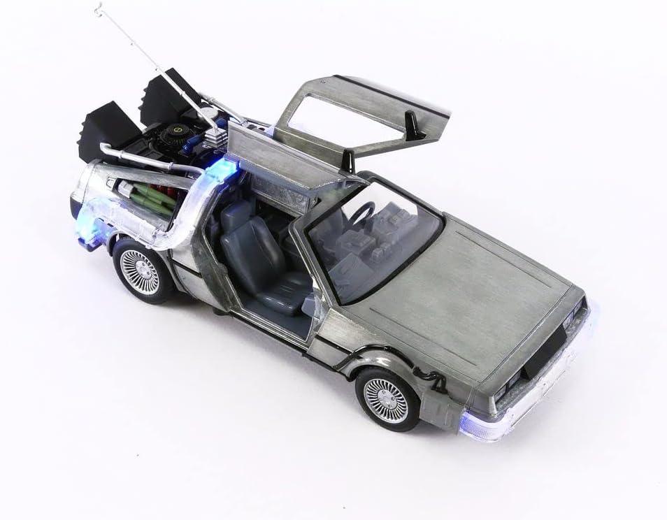 Back to The Future 1:24 Time Machine Die-cast Car Light Up Feature or 1:32 Die-cast metal Toys for Kids and Adults