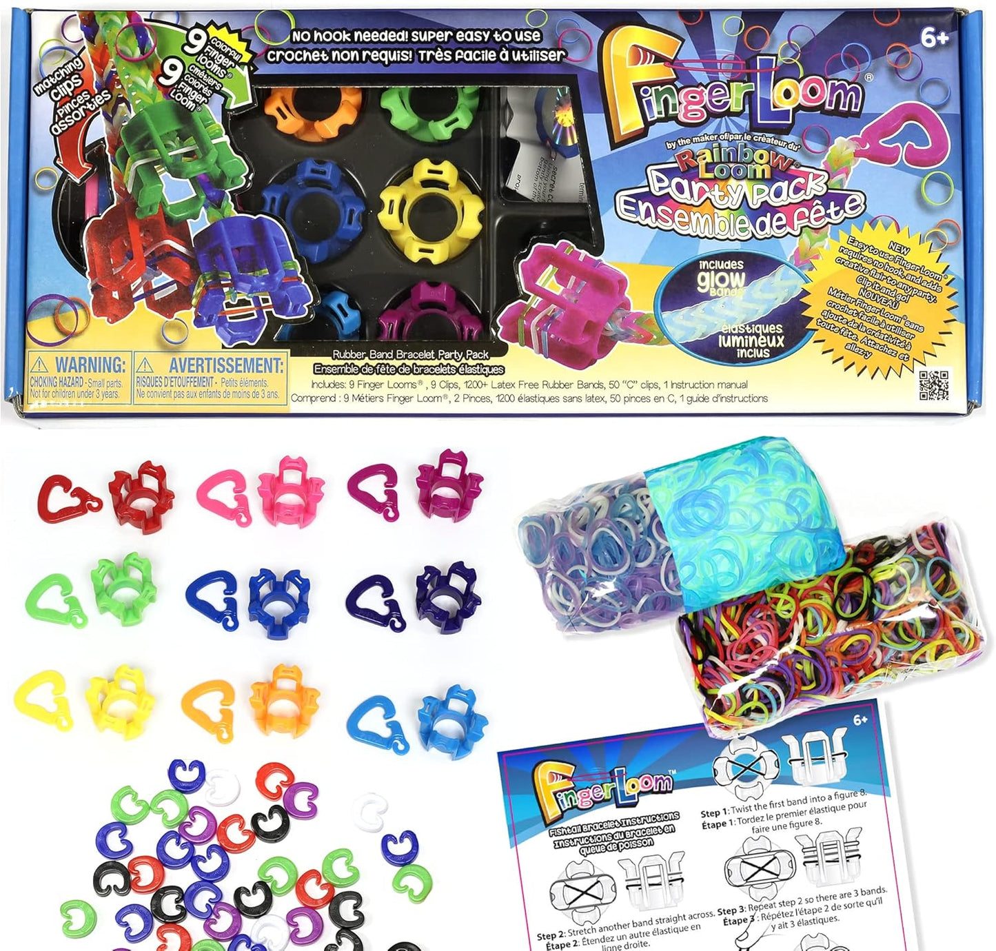 Rainbow Loom® The Original Bracelet Making Kit, Winner of 4 TOTY Awards, Make up to 24 Bracelets