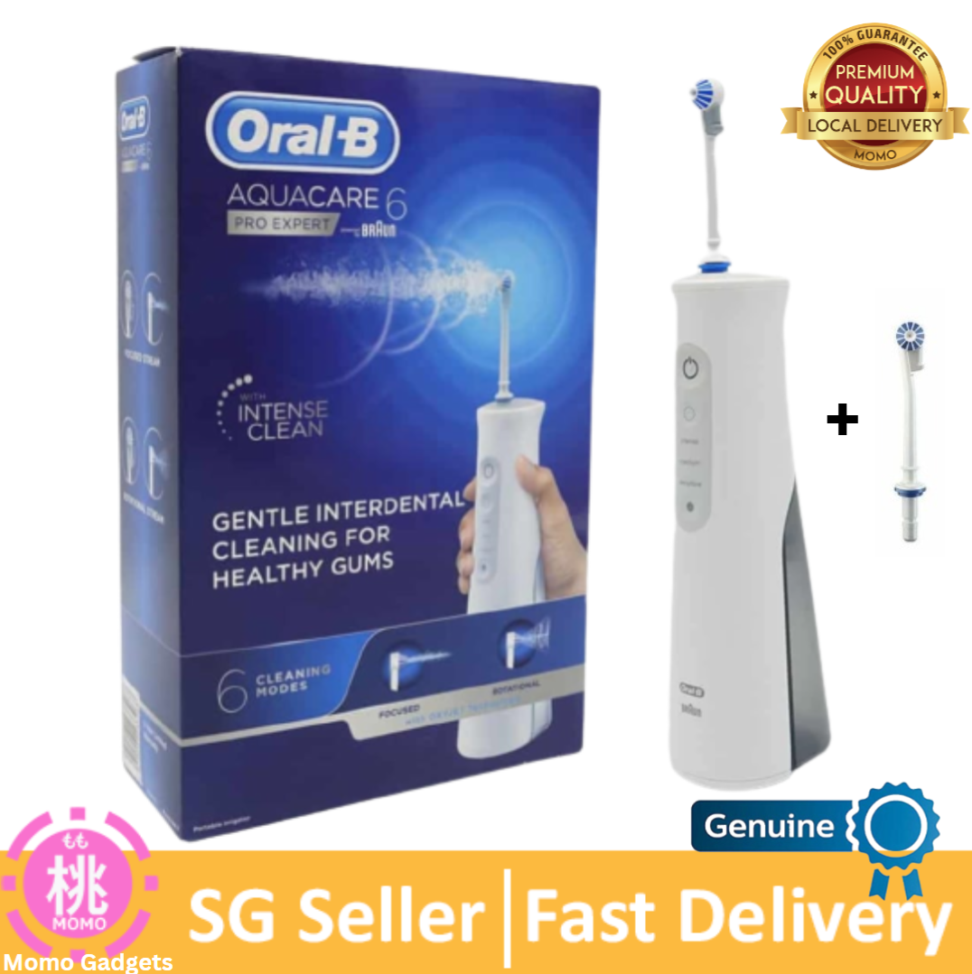 Oral B Aquacare Expert Water Flosser Featuring Oxyjet Technology, Oral Irrigator with 6 flossing mode or 3 flossing mode