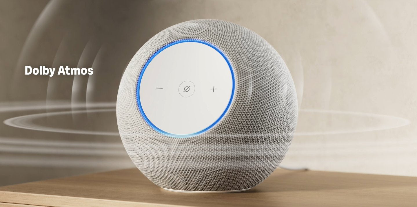 Amazon Echo Studio (newest model), compact design, immersive spatial audio and Dolby Atmos, with Alexa+ Early Access, Graphite