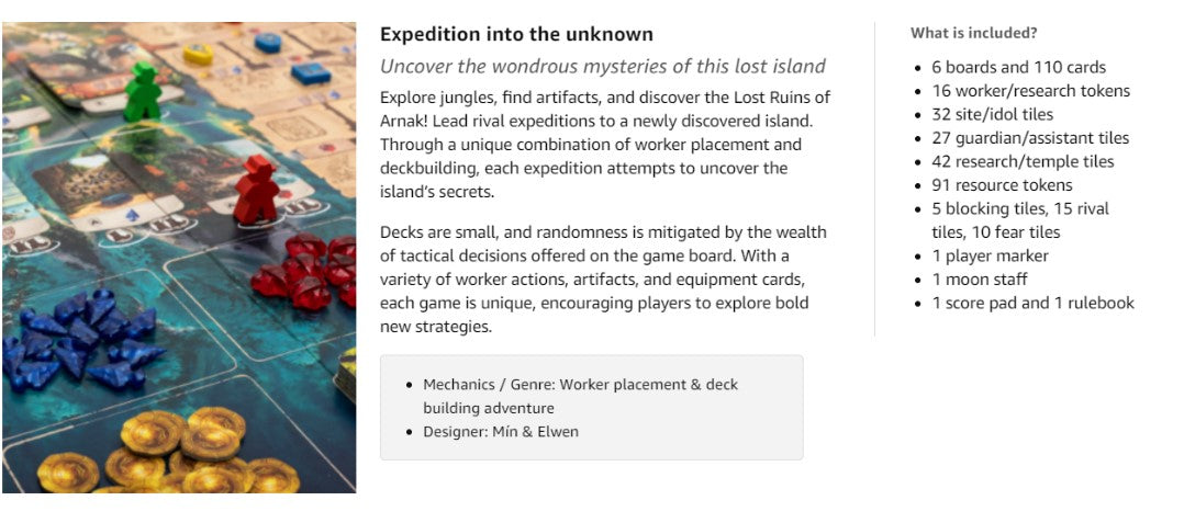 Lost Ruins of Arnak Games Edition