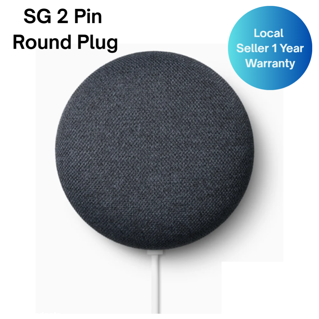 Google Nest Mini 2nd Generation Home Mini -Charcoal Black, Chalk White
