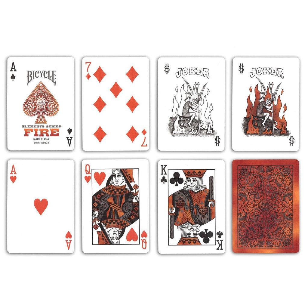 Bicycle Fire Element Series Poker Playing Cards - Momo Gadgets
