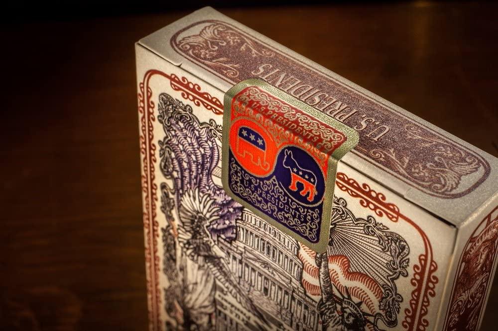 Bicycle US Presidents Poker Size Standard Index Playing Cards (Pack of 2) - Momo Gadgets