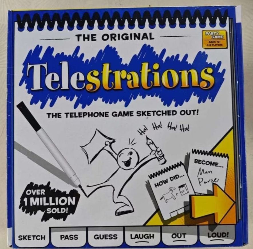 Telestrations Family / Telestrations After Dark Party Board Game (4-8 Players)
