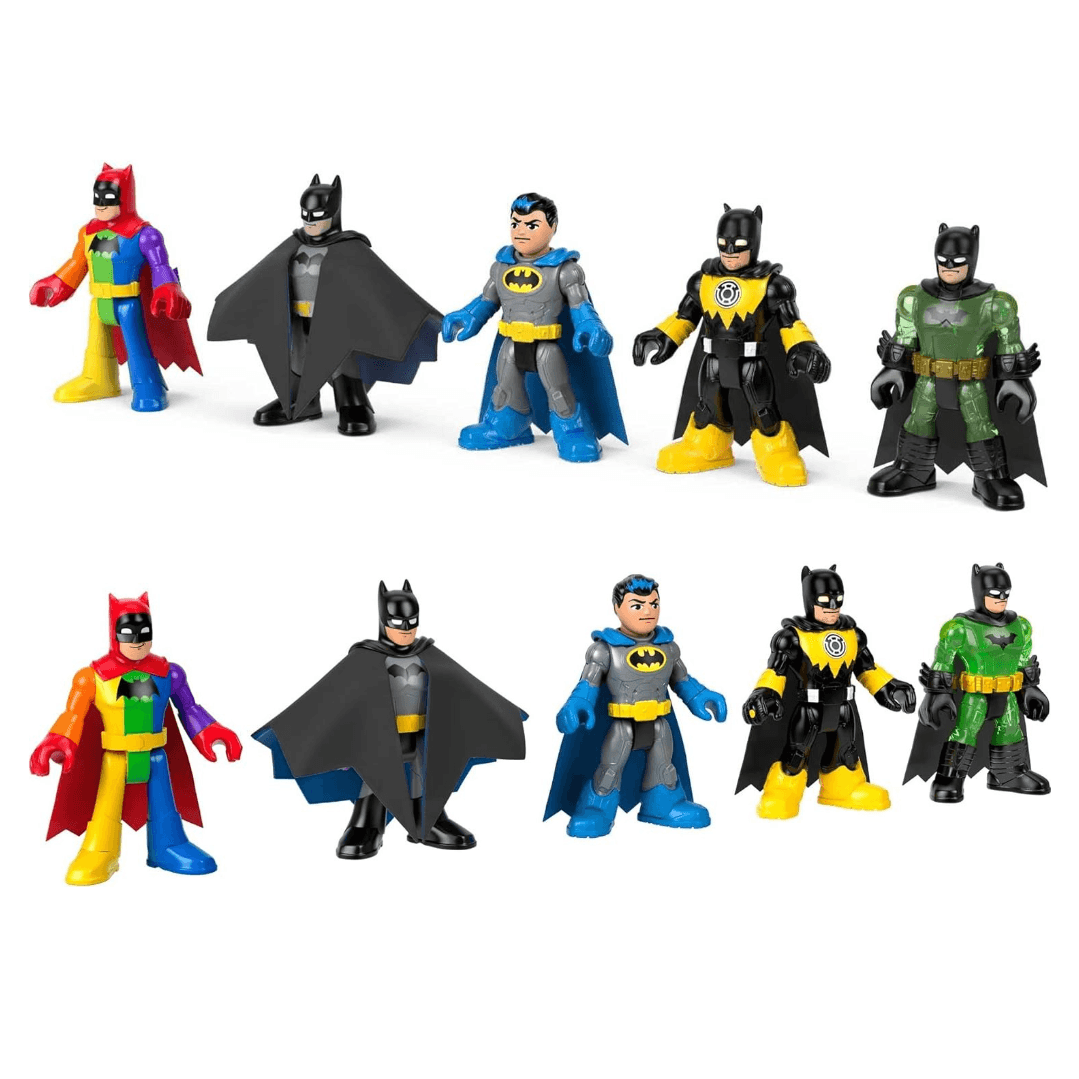 Fisher-Price Imaginext DC Super Friends Batman Toys 80th Anniversary Collection Figure Set for Adults & Preschool
