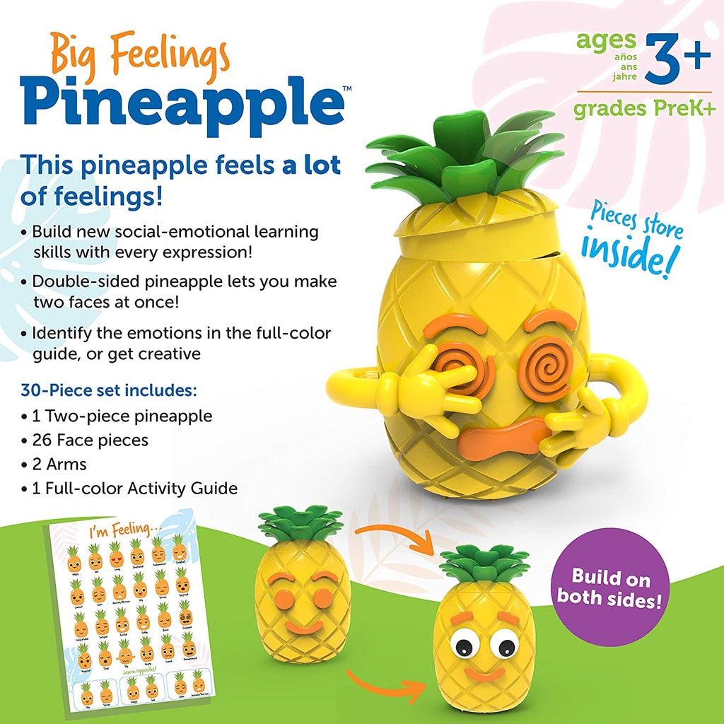 Learning Resources Big Feelings Pineapple, Social Emotional Toy, Creative Play, Body Awareness, Ages 3+, Multicolor