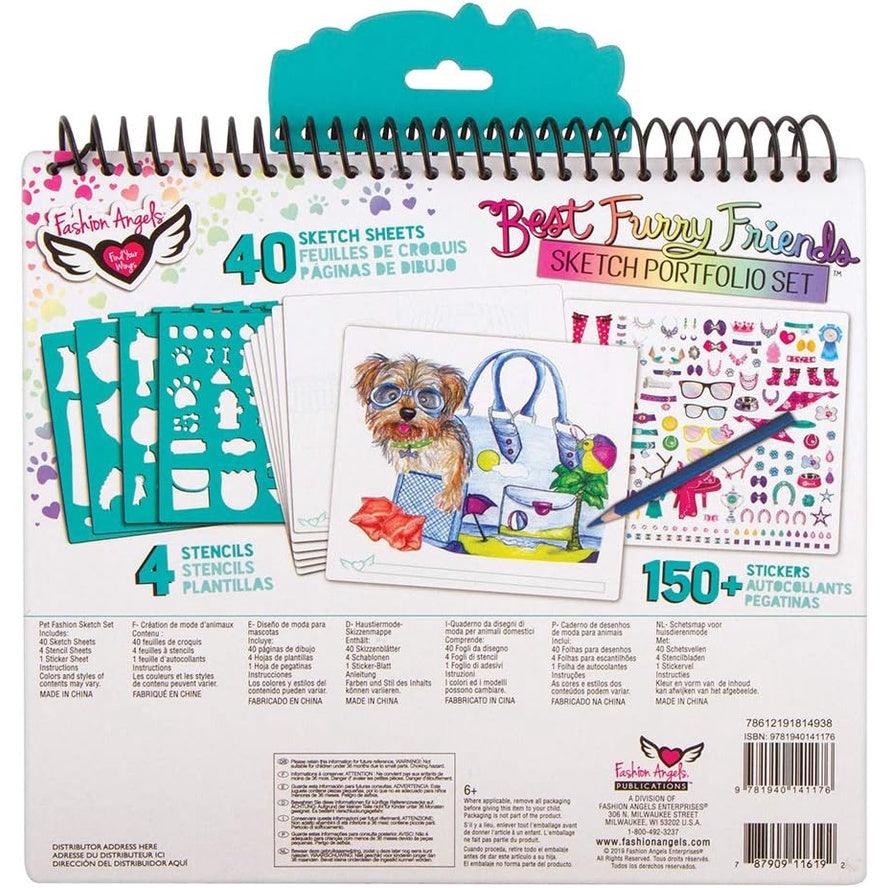 Fashion Angels Pet Lovers Fashion Full Size Sketch Portfolio, Style may vary - Momo Gadgets