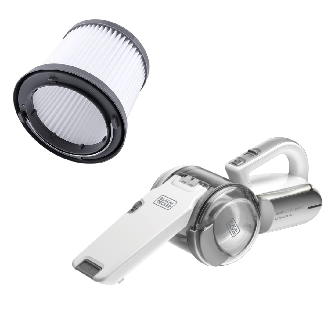 BLACK and DECKER cordless vacuum cleaner PV1820L 18V Lithium Dustbuster Compact Pivot Vacuum Black & Decker