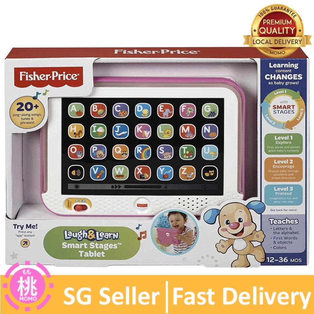 Fisher Price Laugh & Learn Smart Stages Tablet, Interactive Pretend Computer Musical Learning Toy - Momo Gadgets
