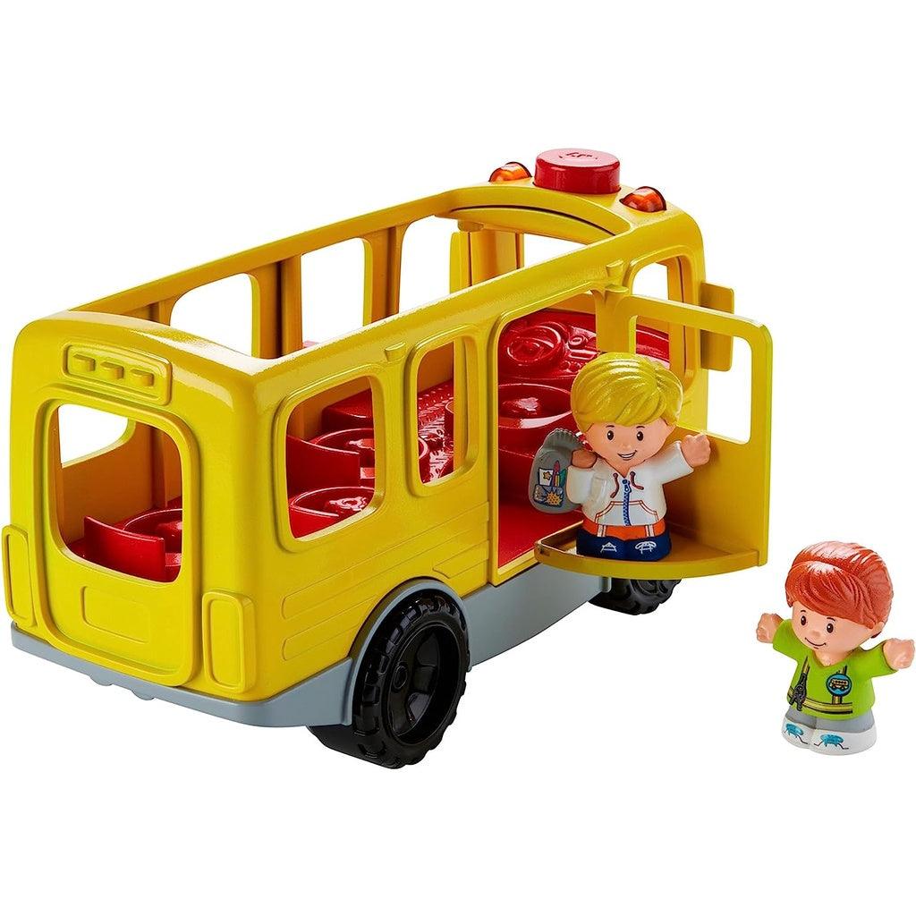 Fisher Price Little People Musical Toddler Toy Sit With Me School Bus with Lights Sounds & 2 Figures for Ages 1+ Years - Momo Gadgets