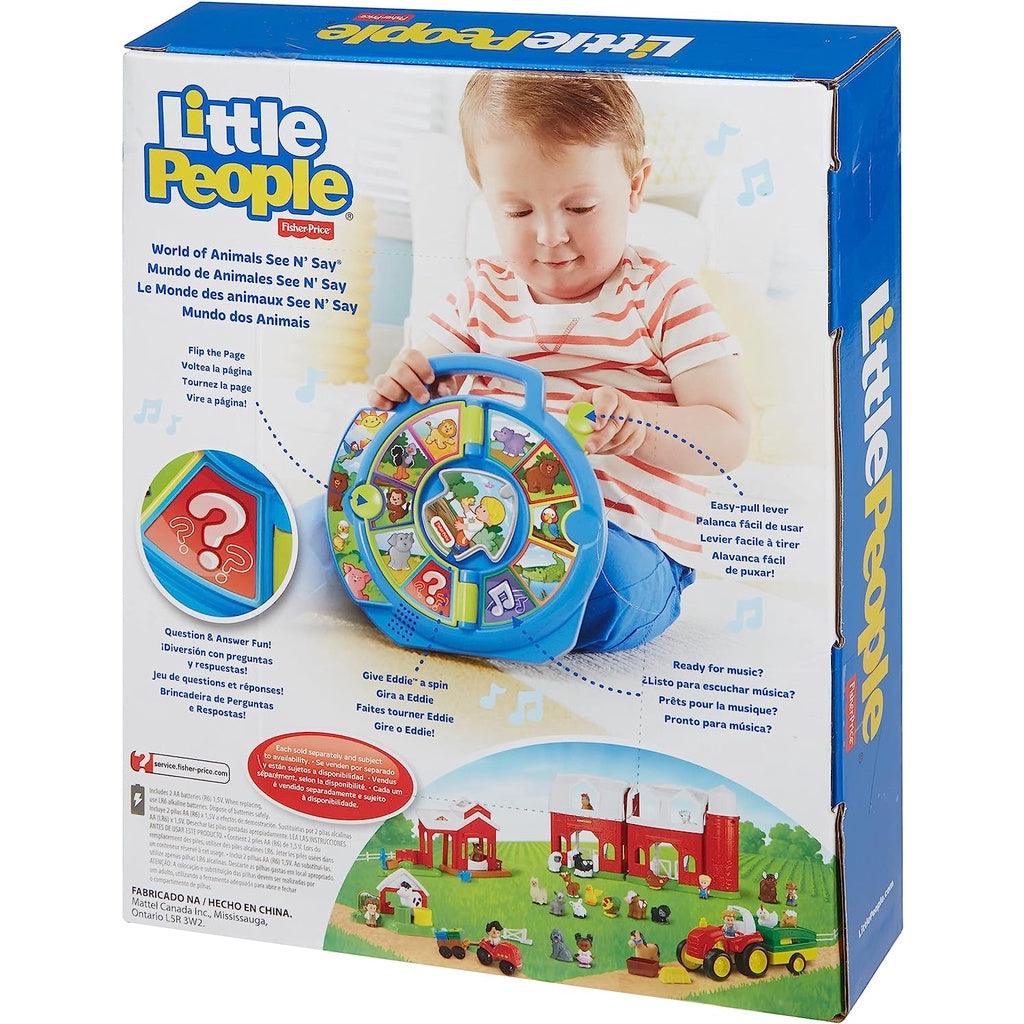 Fisher Price Little People Toddler Learning Toy World of Animals See ‘N Say with Music and Sounds for Ages 18+ Months - Momo Gadgets
