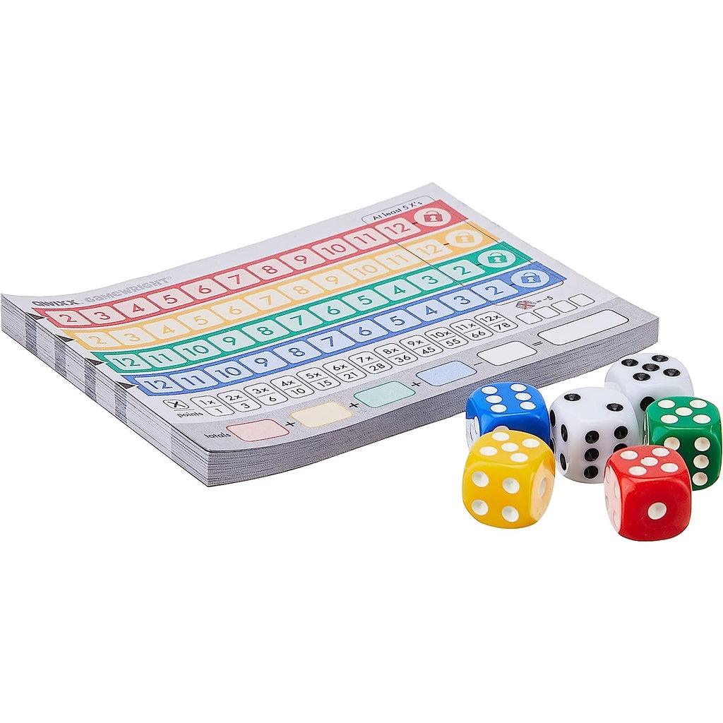 Gamewright Qwixx - A Fast Family Dice Game Multi-colored, 5" - Momo Gadgets