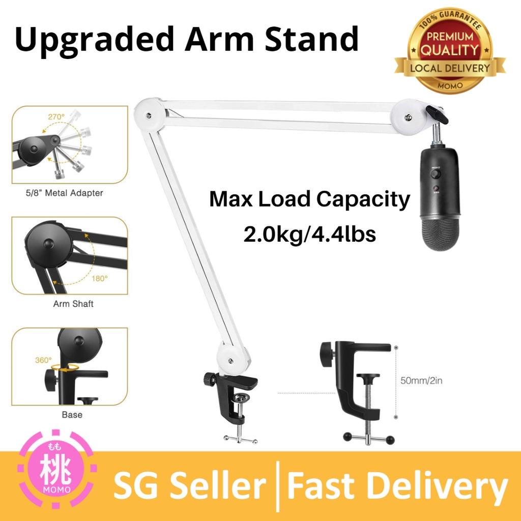 Heavy Duty Microphone Stand (Dual layered Windscreen Pop filter option available ) - Momo Gadgets