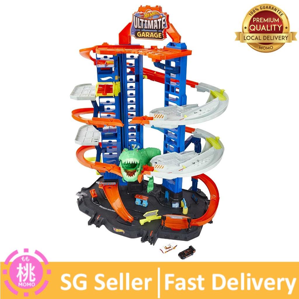 Hot Wheels Track Set and 2 Toy Cars City Ultimate Garage hot Playset