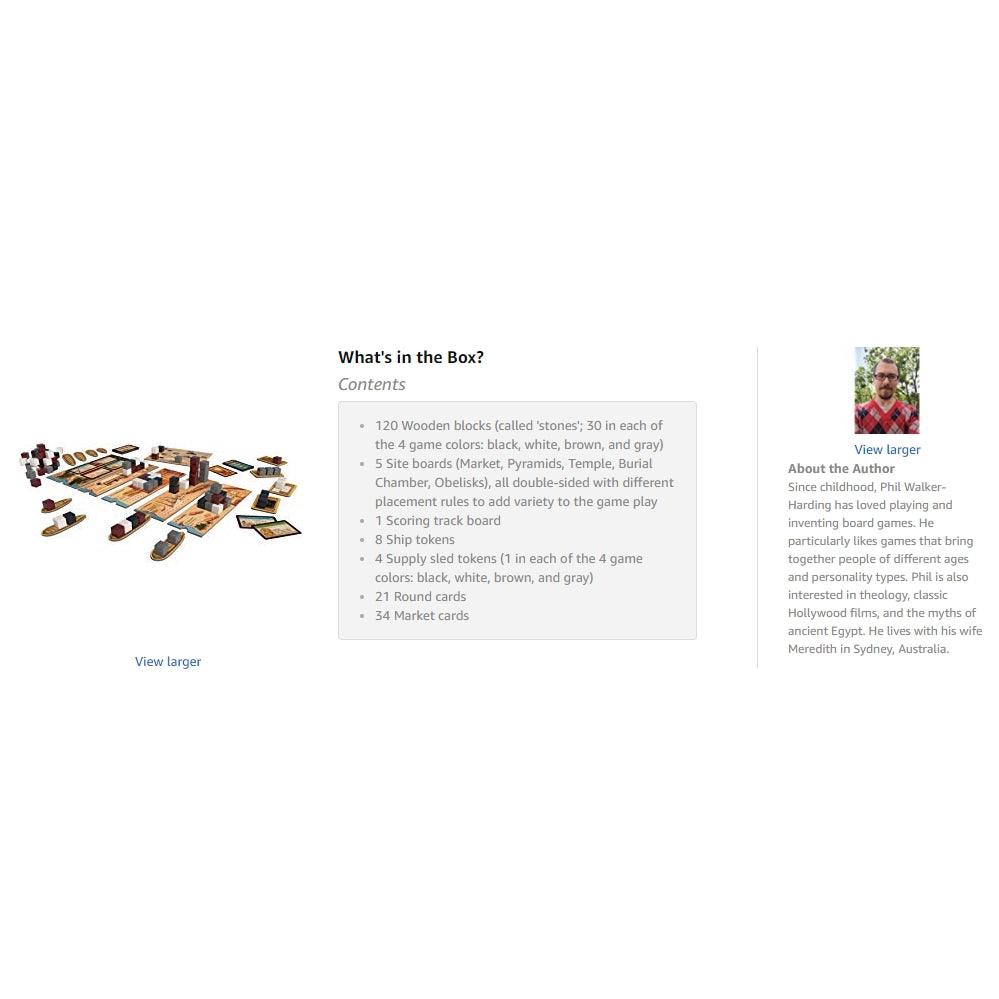 Imhotep Builder of Egypt | Family Board Game by Kosmos | 2-4 Players | Ages 10+ - Momo Gadgets