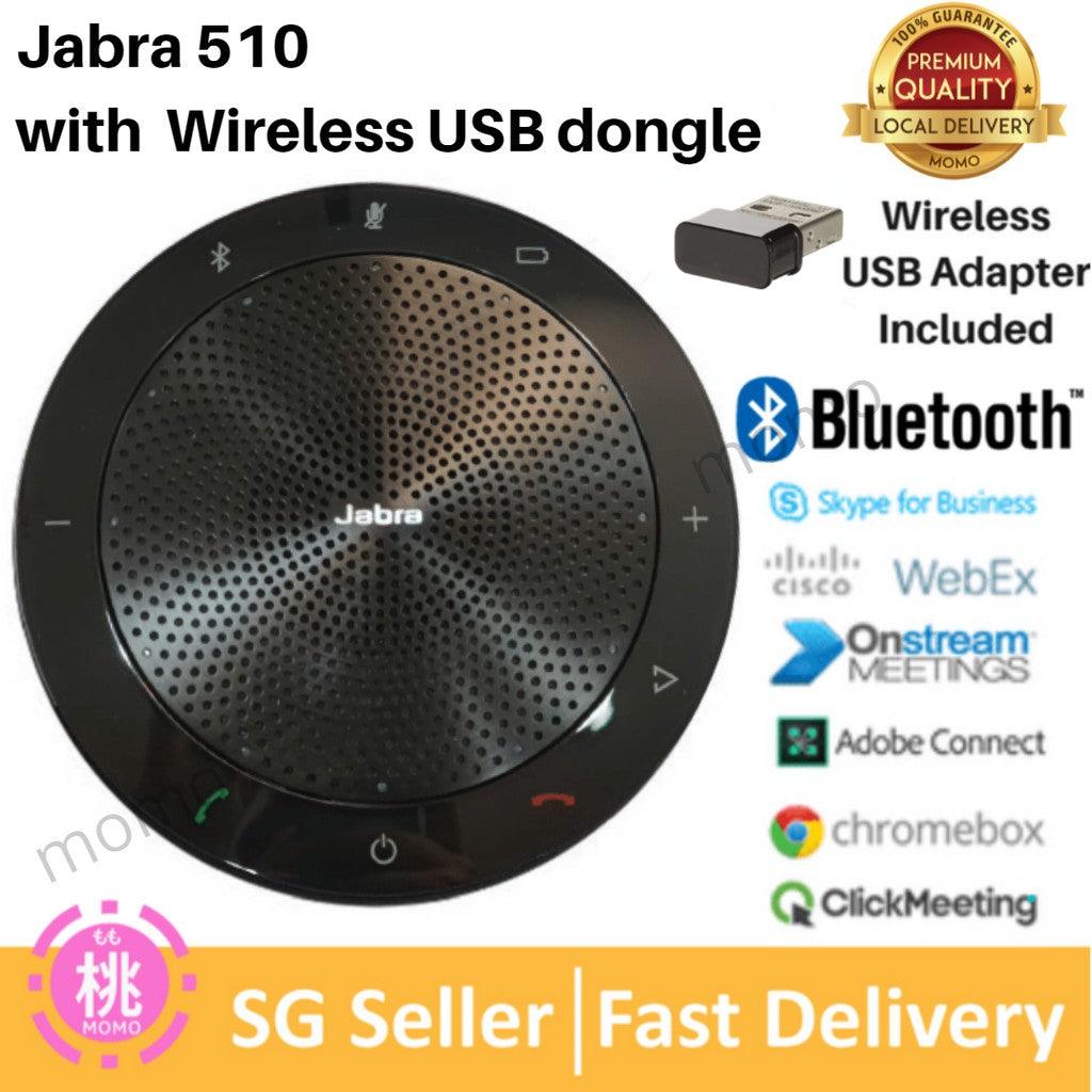 Jabra Speak 510 / 510+ (UC /MS Compatible) Wireless Bluetooth Speaker for Softphone and Mobile Phone - Momo Gadgets