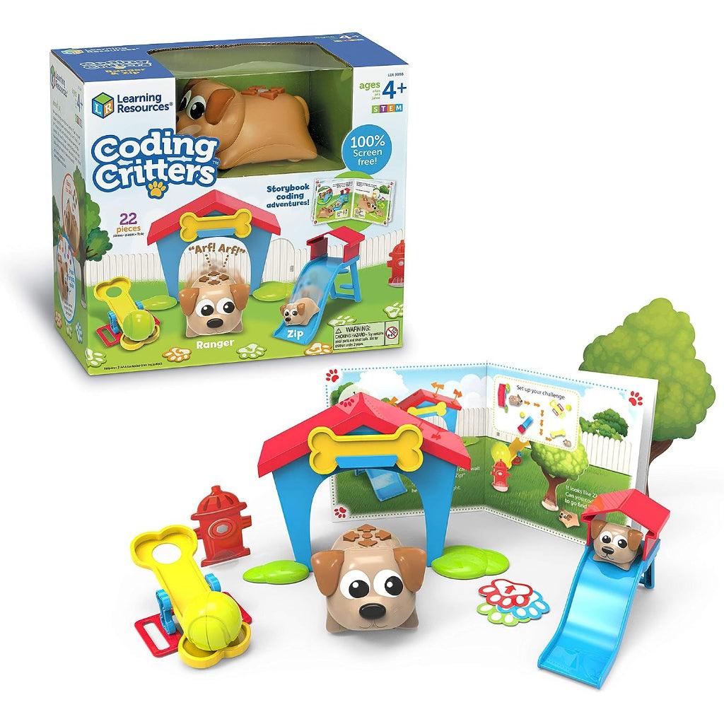 Learning Resources Coding Critters - 22 Pieces, Ages 4+ Educational Learning Games, Interactive STEM Coding Pet - Momo Gadgets