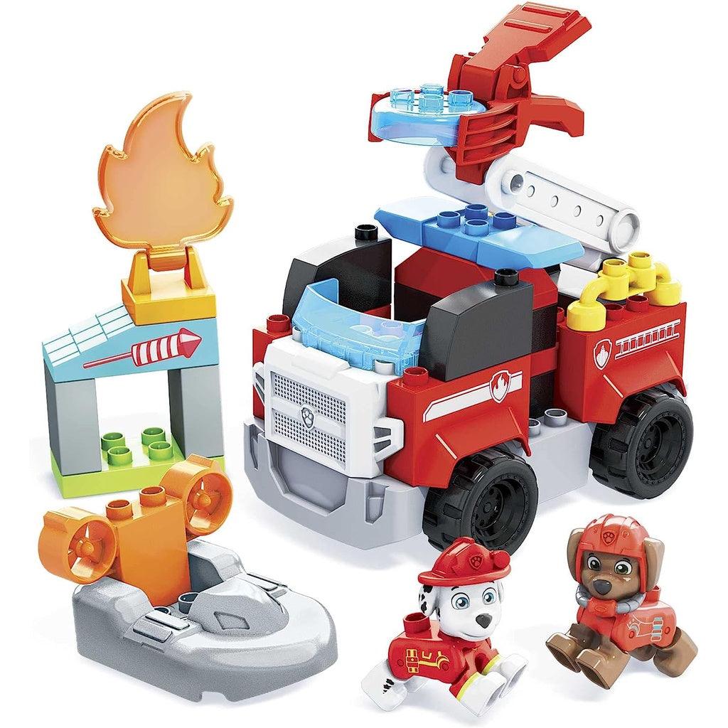 MEGA BLOKS Paw Patrol Marshall's City Fire Rescue Toy Building Set - Momo Gadgets