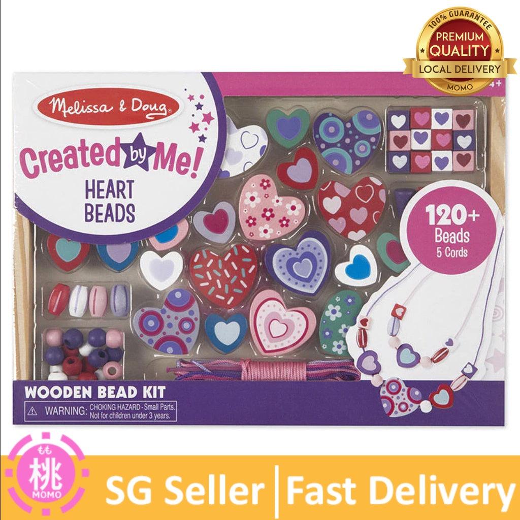 Melissa & Doug Butterfly Friends / Heart Bead Set | Arts & Crafts | DIY | 4+ | Gift for Boy or Girl - Momo Gadgets