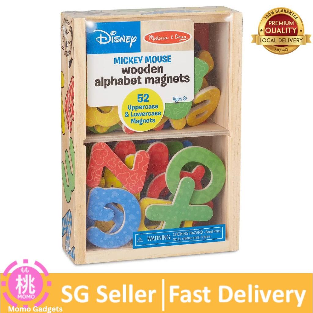 Melissa & Doug Wooden Alphabet Magnets in a Box - Uppercase and Lowercase Letters - Momo Gadgets