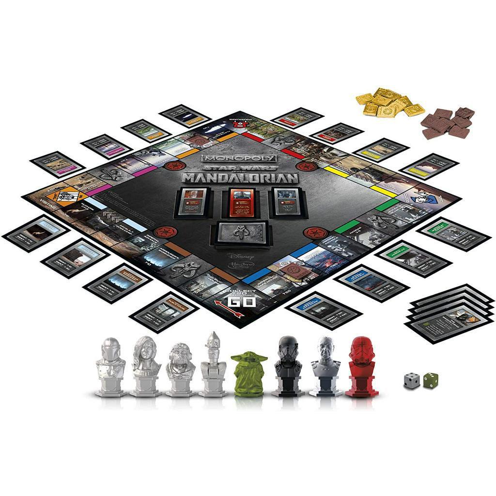 Monopoly: Star Wars The Mandalorian Edition Board Game, Protect The Child (Baby Yoda) from Imperial Enemies - Momo Gadgets