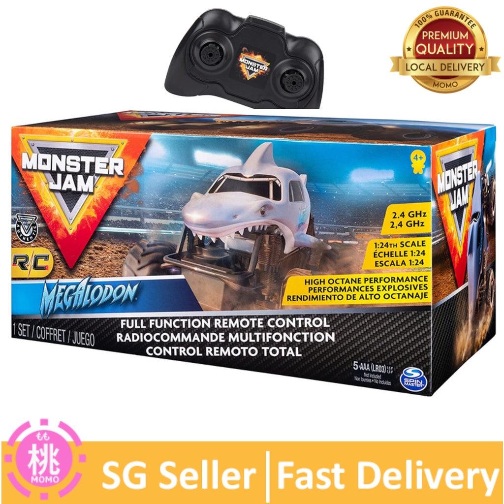 Monster Jam Official Grave Digger Remote Control Monster Truck, 1:24 Scale, 2.4 GHz - Momo Gadgets