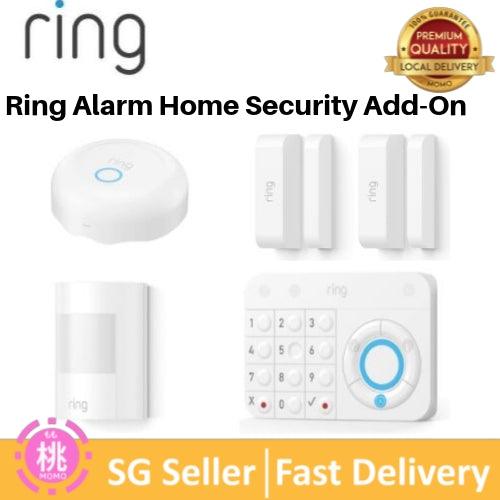 Ring Alarm Home Security Add-On, Motion Detector, Contact Sensor, Smoke Alarm, Flood Alarm, Keypad, Panic Button Option