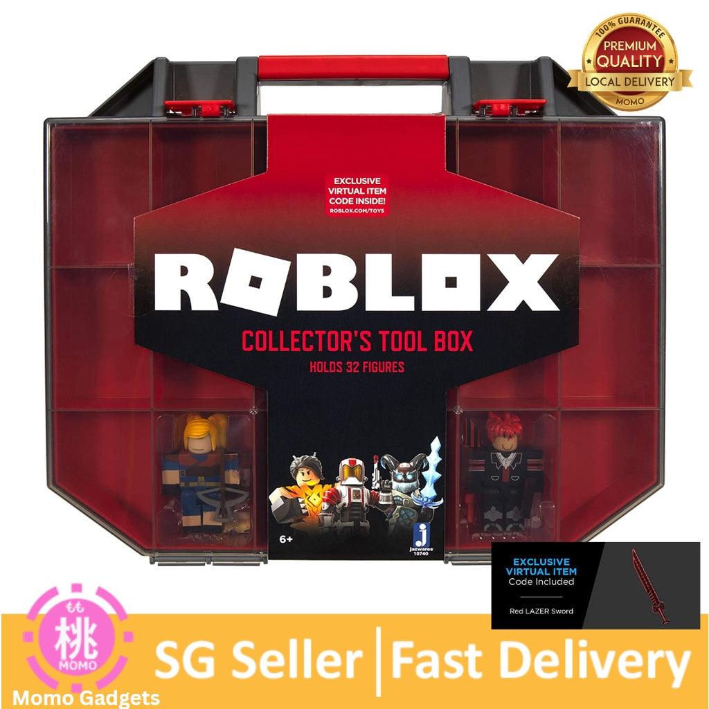 Roblox Toolkit 32 Carrying Case 2 Figures 3 Accessories Red Lazer & Giant  Hunter