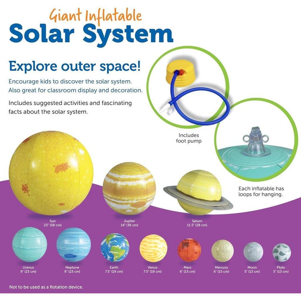 Learning Resources Giant Inflatable Solar System - Grades K+ Solar System Demonstration Tool, Solar System Model