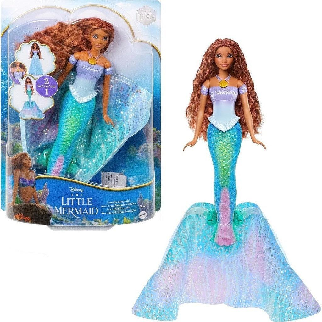 Mattel Disney Princess Toys, The Little Mermaid Transforming Ariel Fashion Doll, Switch from Human to Mermaid