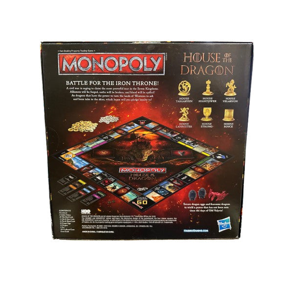 Monopoly House of the Dragon Edition Board Game | Based on the Hit TV Series | Ages 17 and Up