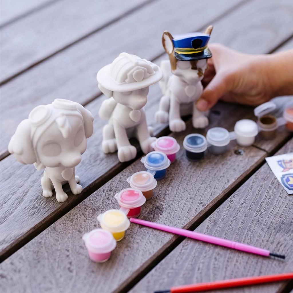 Melissa & Doug PAW Patrol Craft Kit - 3 Decorate Your Own Pup Figurines - Painting Kit