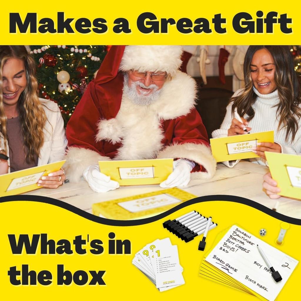 OFF TOPIC Party Game for Adults - Fun Adult Board Games for Groups of 2-8 Players