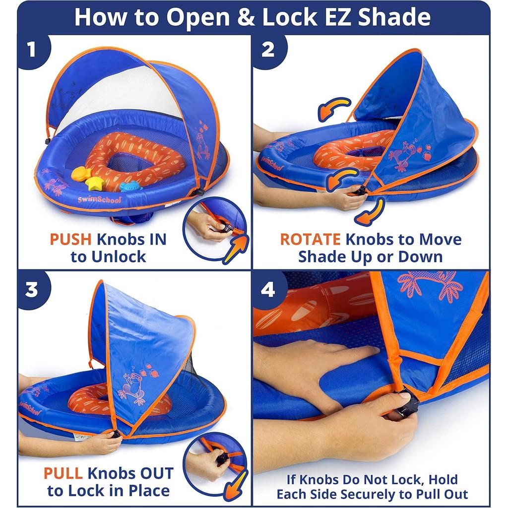 SwimSchool Infant Baby Pool Floats, Free Swimming, Super Buoyant – Ages 6-24 Months – Multiple Colors/Styles