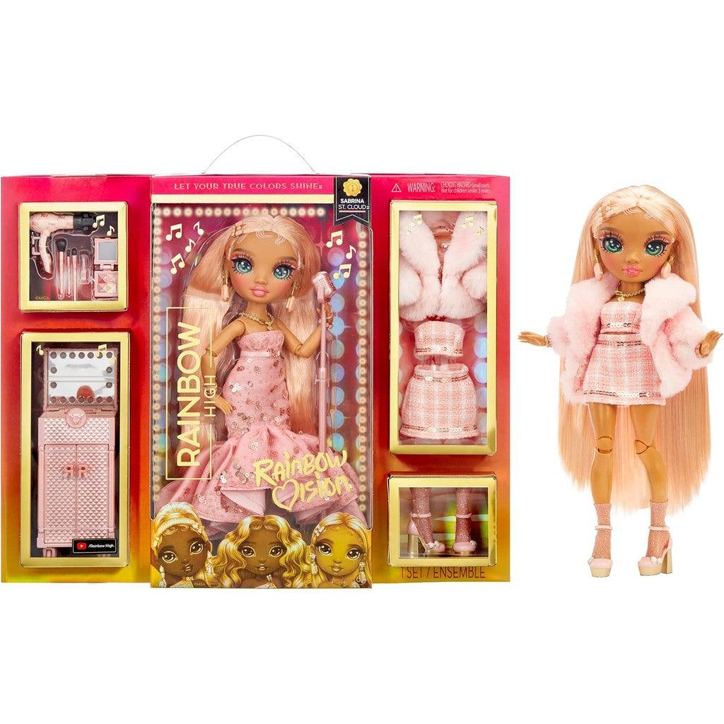 Rainbow High Rainbow Vision Rainbow Divas- Meline Luxe (Gold Yellow)/Divas- Sabrina St. Cloud (Rose-Quartz Pink)