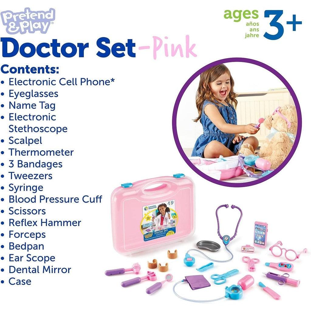 Learning Resources Pretend and Play Doctor Kit - 19 Piece Set, Ages 3+ Doctor Kit for Kids
