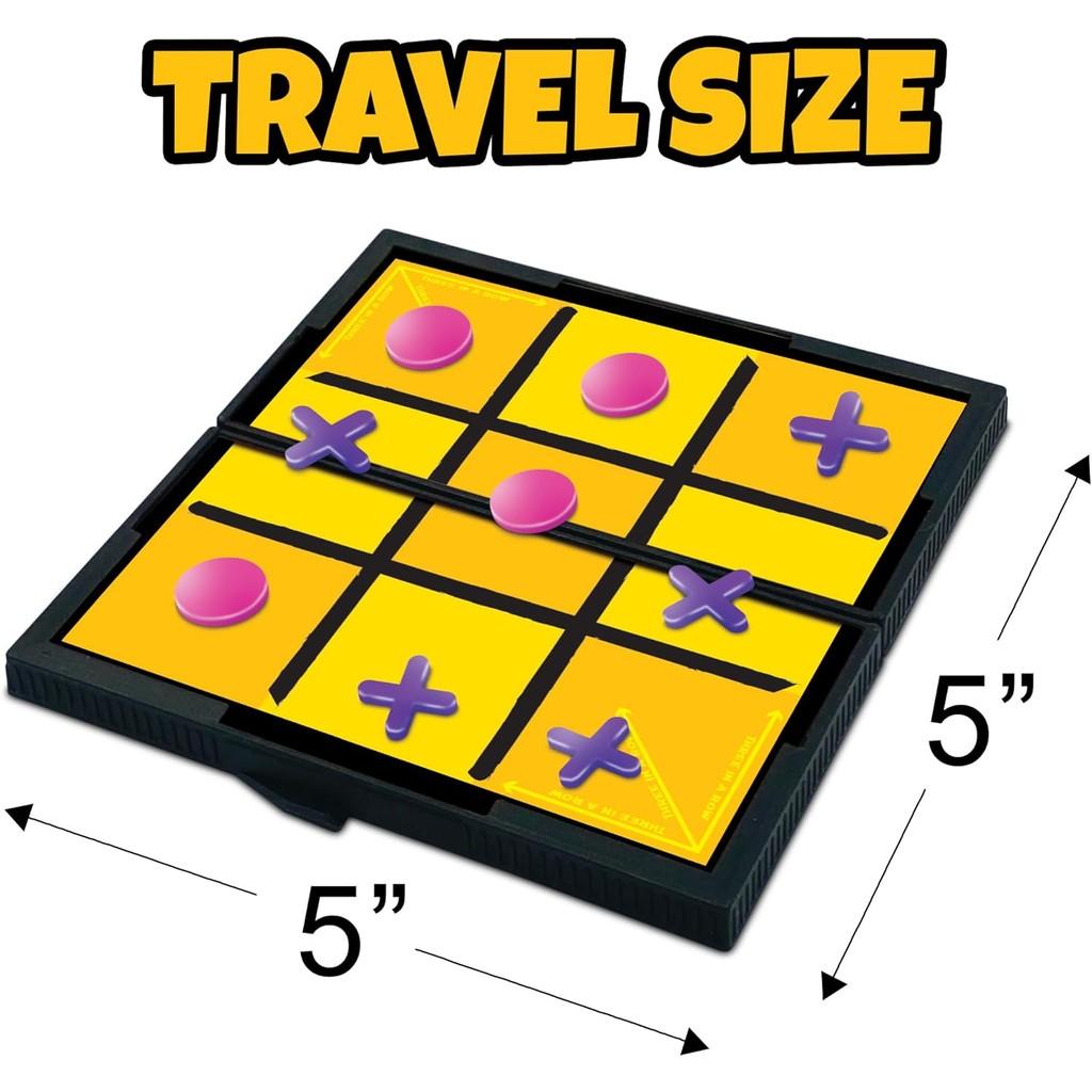 Magnetic Board Game Set by GAMIE - Includes 12 Retro Fun Games - 5" Compact Design - Individually Boxed