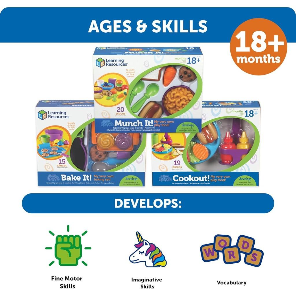 Learning Resources New Sprouts Munch It! Pretend Play Food
